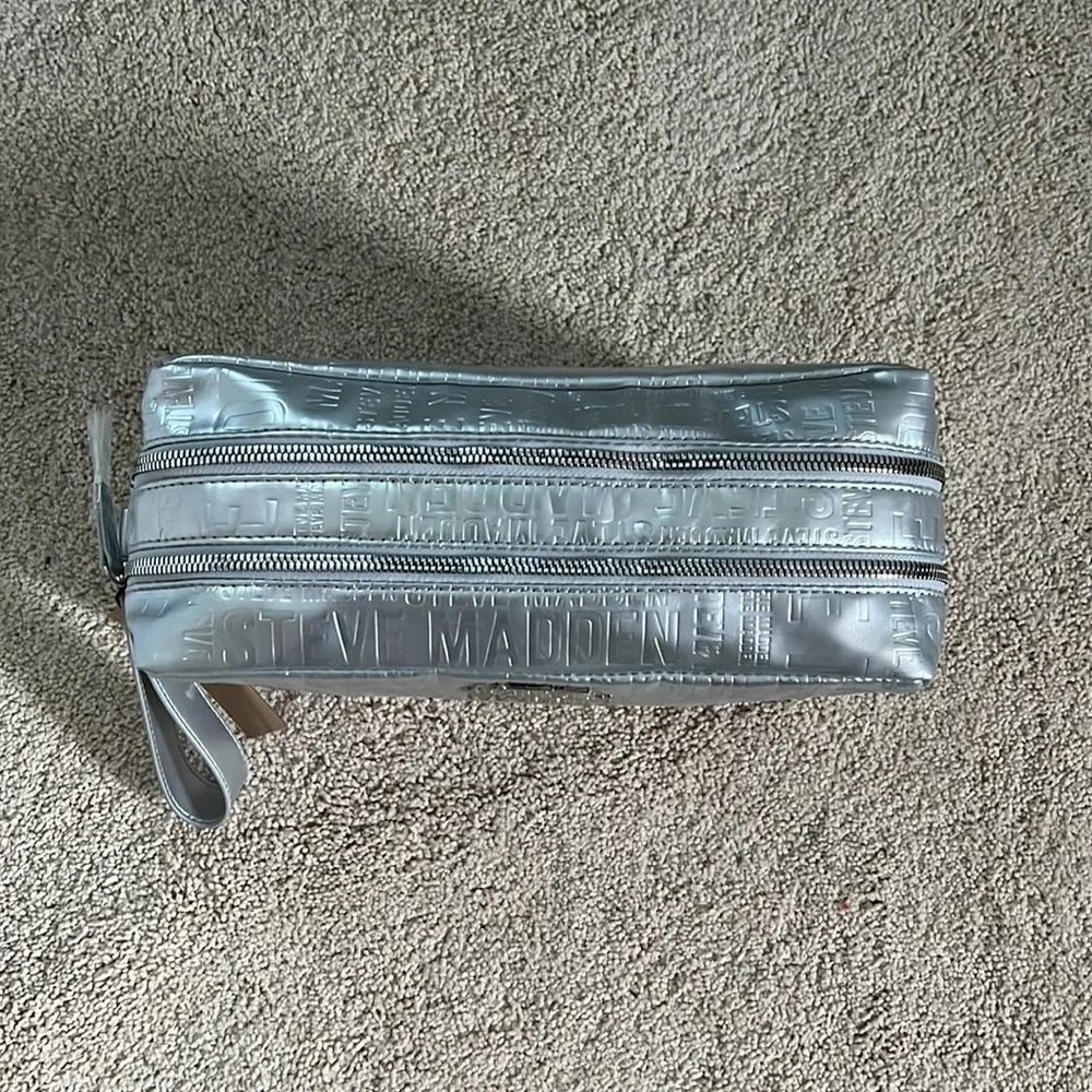 Steve Madden Cosmetic Bag - Large double sided zipper compartment